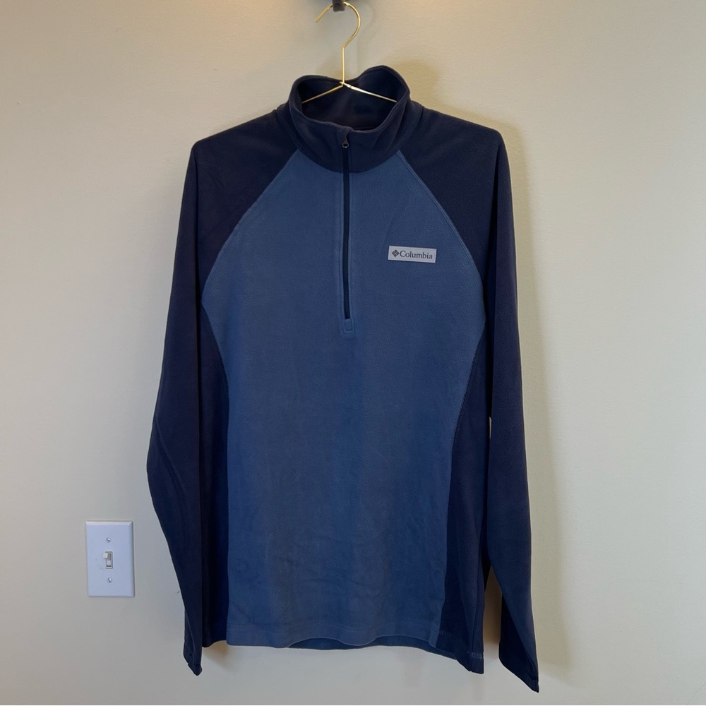 Columbia Life Pointe Half Zip Fleece Pullover Men’s Small Blue NWT